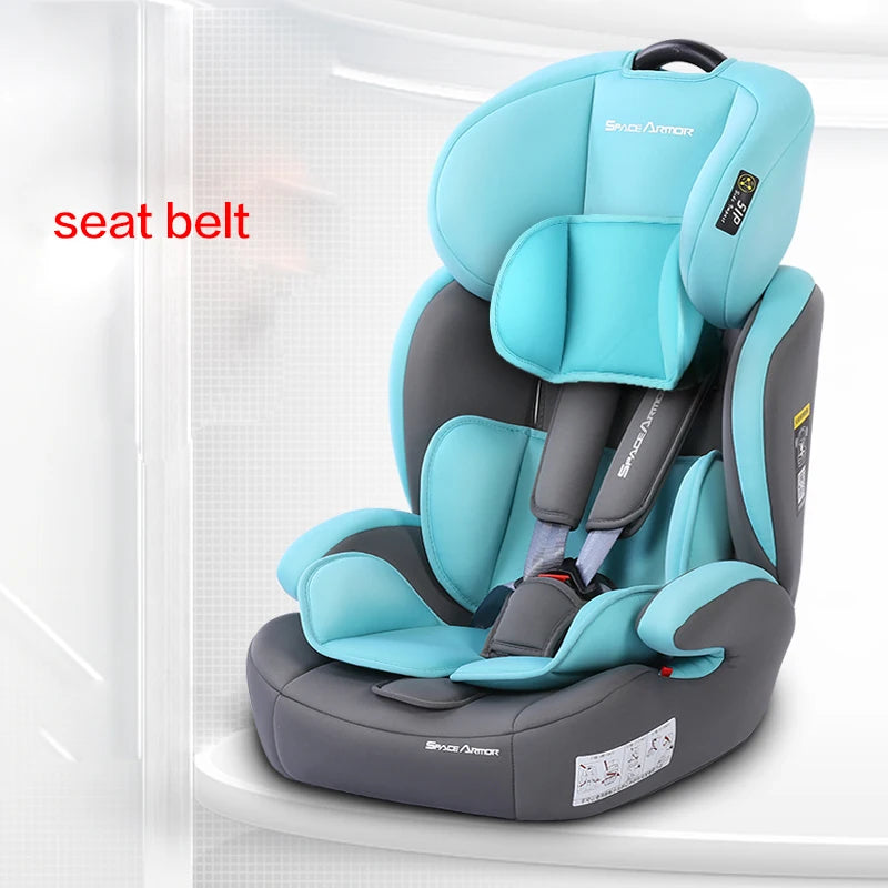 Child Safety Car Seat Folding Baby Car Seat Isofix Latch Portable  Kids Car Seat Booster For 9M-12 years Old