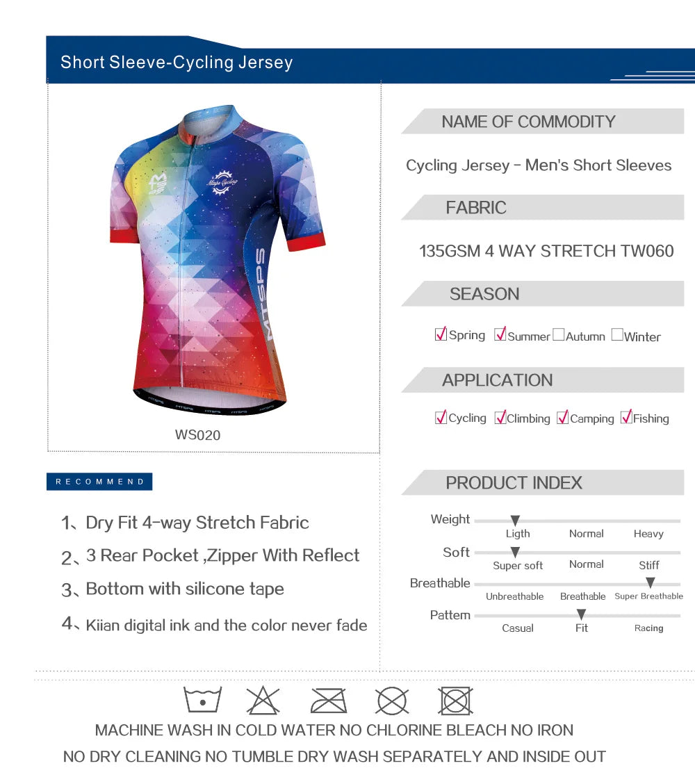 MTSPS Women Cycling Jersey Mtb Bicycle Clothing Ciclismo Short Sleeves Jersey Race-Ropa-Maillot