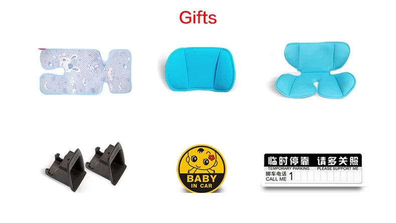 Child Safety Car Seat Folding Baby Car Seat Isofix Latch Portable  Kids Car Seat Booster For 9M-12 years Old