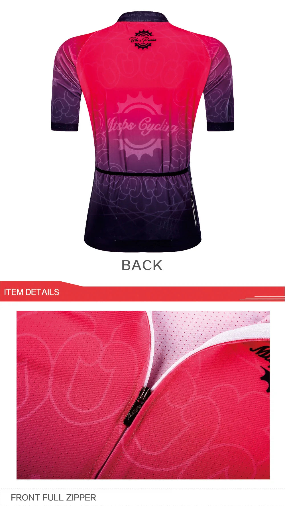 MTSPS Women Cycling Jersey Mtb Bicycle Clothing Ciclismo Short Sleeves Jersey Race-Ropa-Maillot