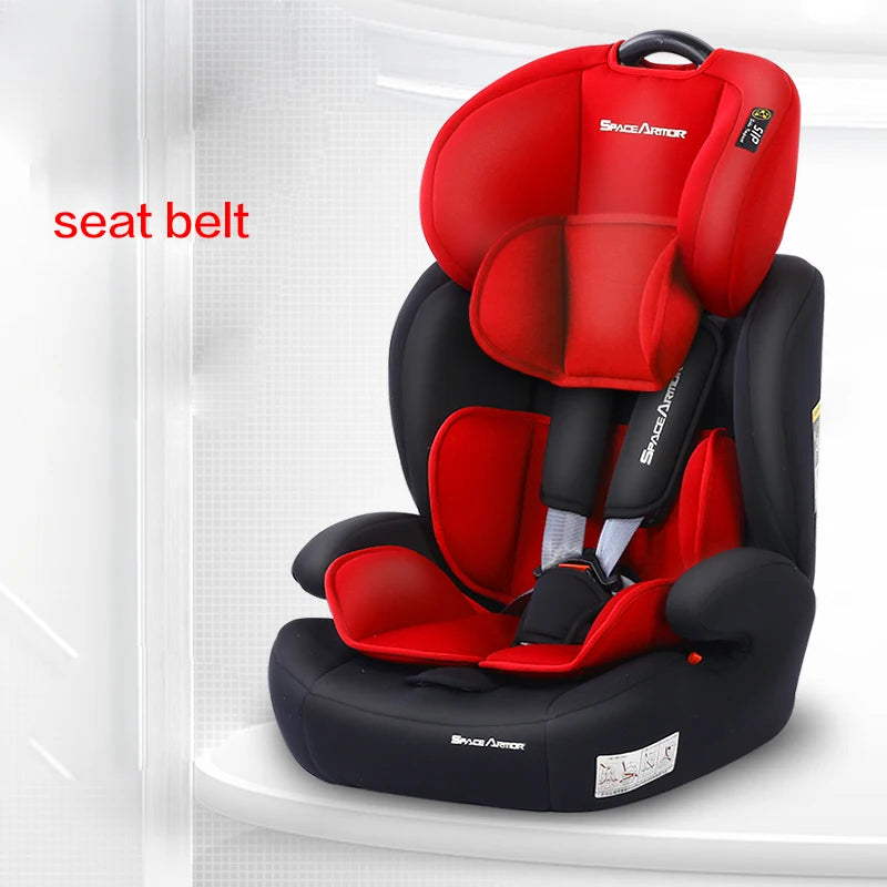Child Safety Car Seat Folding Baby Car Seat Isofix Latch Portable  Kids Car Seat Booster For 9M-12 years Old