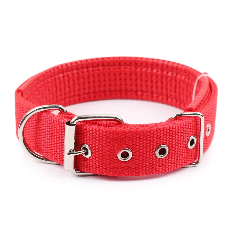 Solid Dog Collars  Nylon Dog Collar For Small Medium Large Dogs Pitbull Bulldog Beagle