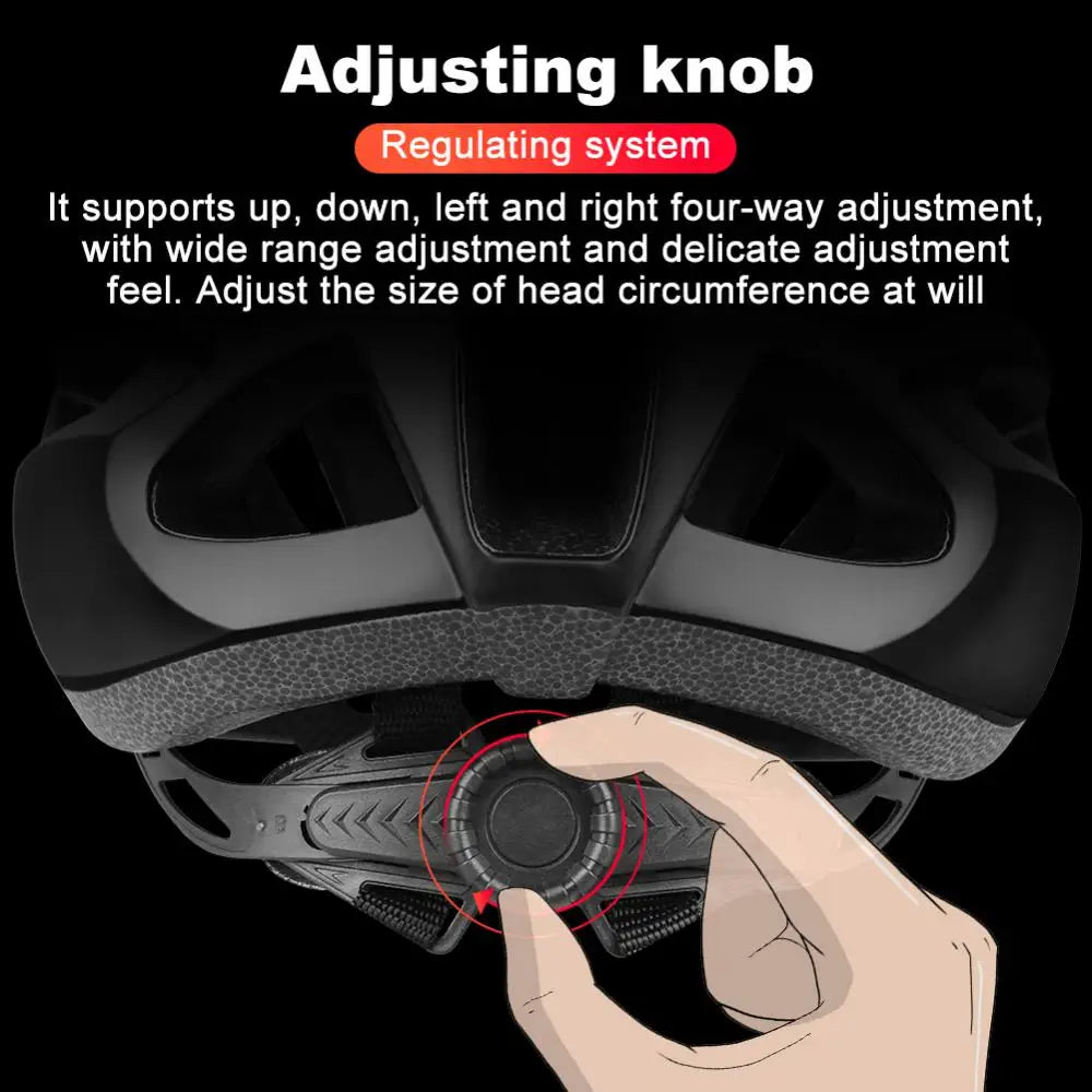 One-Piece Road Bike Helmet Unisex Professional Bicycle Helmet Bike MTB Mountain Road Cycling Helmet Protective Helmet Caps