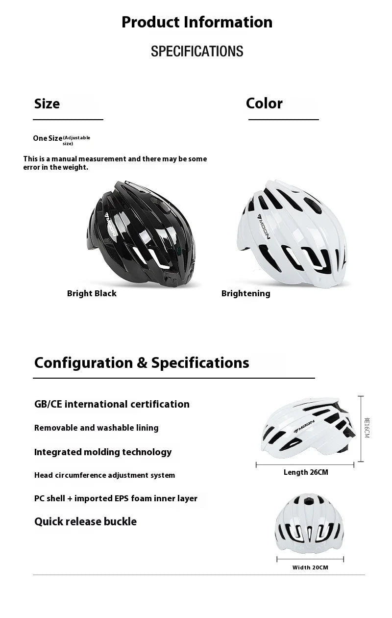 Adjustable Cycling Helmet - Lightweight MTB Design with 21 Vent Holes for Men & Women (55-65cm) Unisex Bike Gear