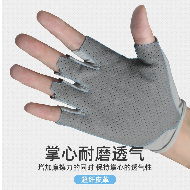 Summer Bicycle Gloves Professional Gym Fitness Breathable Anti-Slip Women Men Half Finger