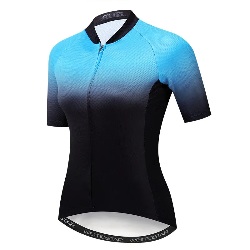 Weimostar Summer Flower Cycling Jersey Women Maillot Ciclismo Pro Team MTB Bike Clothing Tops Racing Bicycle Shirt Cycle Wear