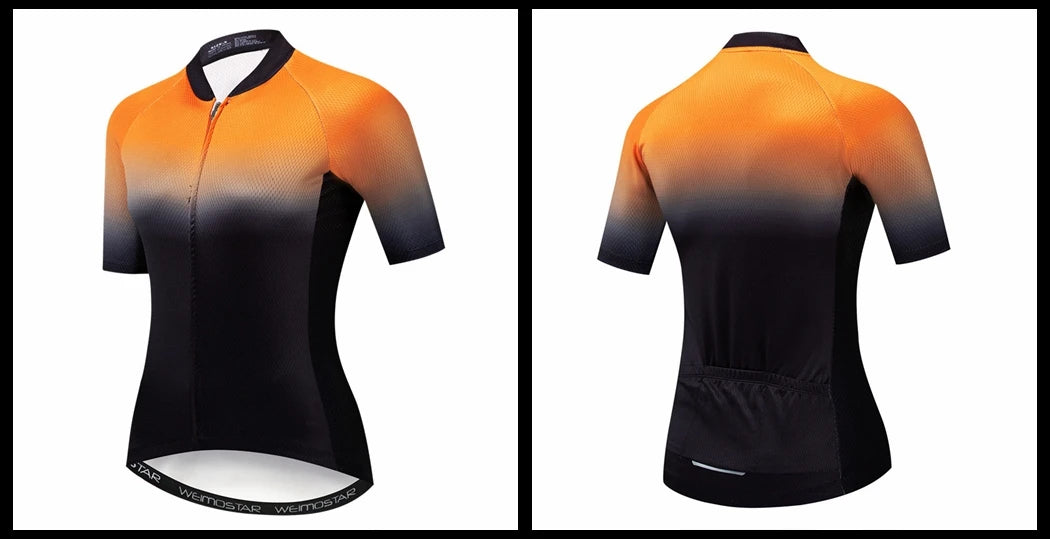 Weimostar Summer Flower Cycling Jersey Women Maillot Ciclismo Pro Team MTB Bike Clothing Tops Racing Bicycle Shirt Cycle Wear