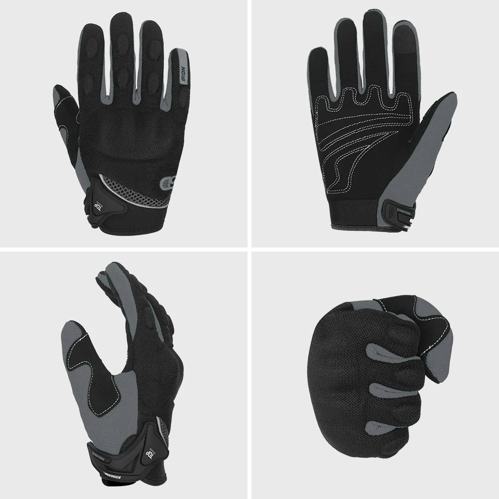 Motorcycle Gloves Summer Mesh Breathable Moto Gloves Men Full Finger Touch Screen Motocross Gloves Touch Screen Cycling Gloves
