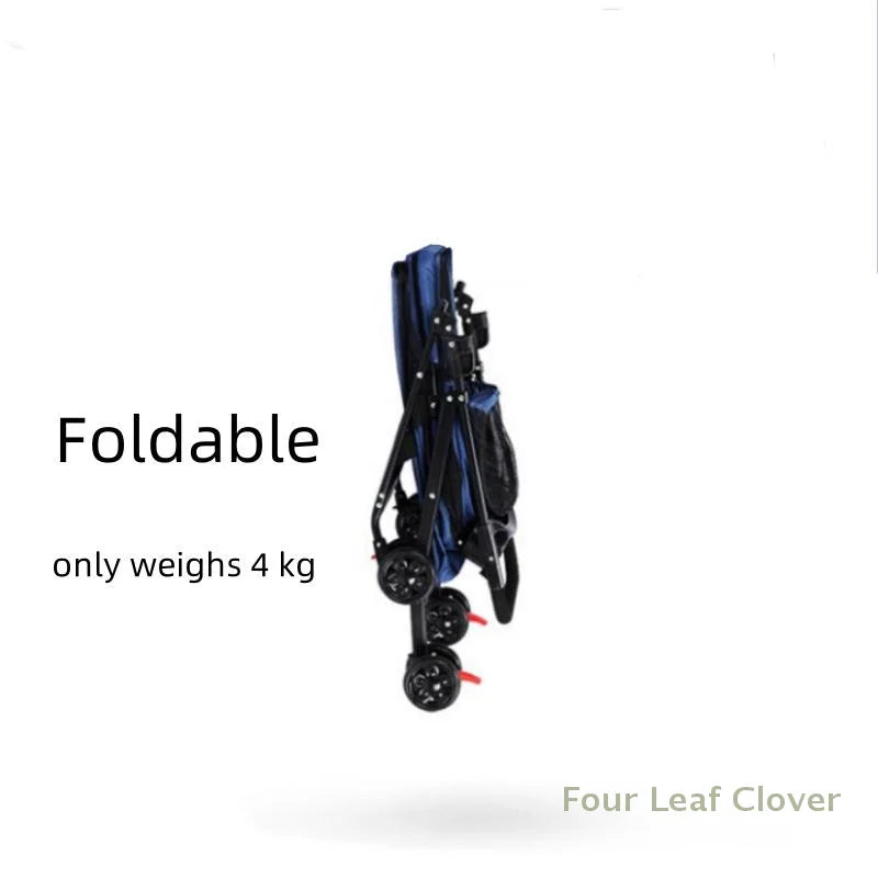 Foldable Pet Stroller Cat Small Dog Cart Puppy Kitten Teddy Car Outdoor Lightweight Folding Pet Stroller