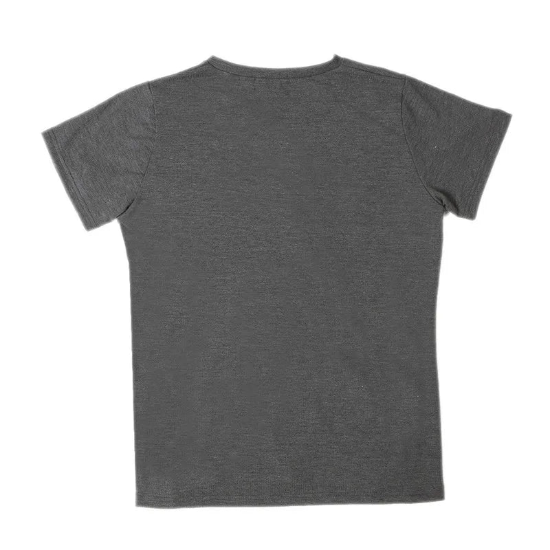 Kangaroo Safety Pocket T-Shirt Baby Summer Pregnancy Carrier Feeding Nylon Cotton Clothing Father Mother Short Sleeves Tops