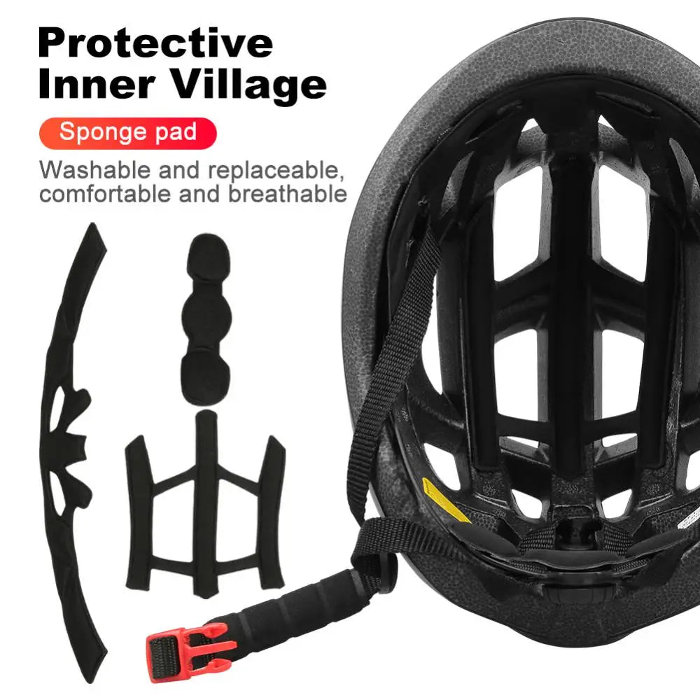 One-Piece Road Bike Helmet Unisex Professional Bicycle Helmet Bike MTB Mountain Road Cycling Helmet Protective Helmet Caps