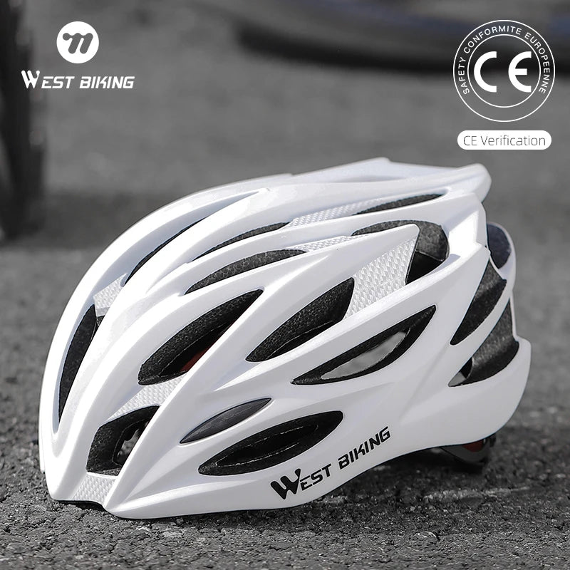 WEST BIKING Bike Helmet Ultralight Aviation Hard Hat Capacete Ciclismo Cycling Helmet Unisex Cycling Outdoor Mountain Road