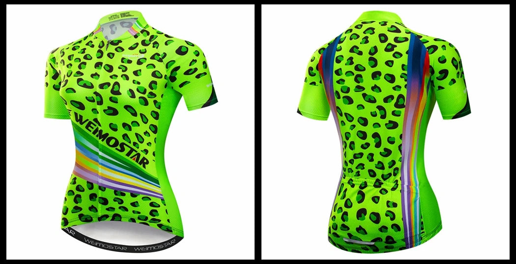 Weimostar Summer Flower Cycling Jersey Women Maillot Ciclismo Pro Team MTB Bike Clothing Tops Racing Bicycle Shirt Cycle Wear