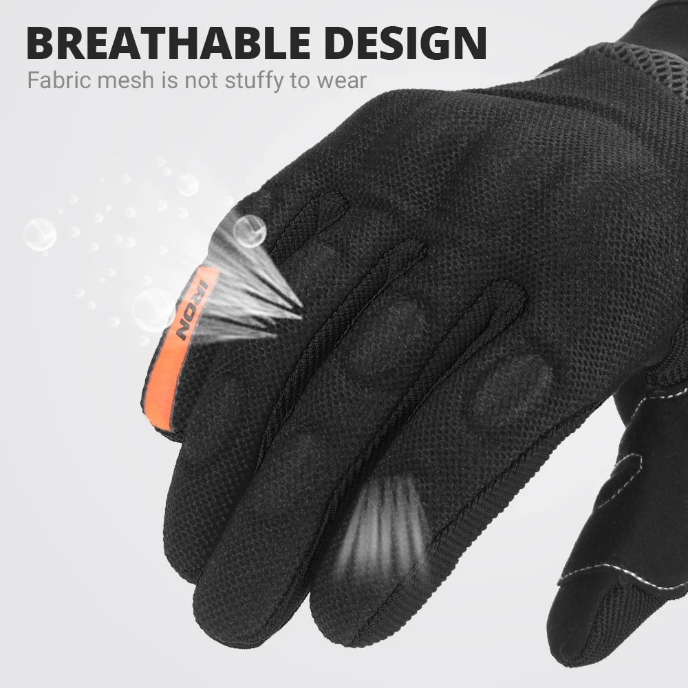 Motorcycle Gloves Summer Mesh Breathable Moto Gloves Men Full Finger Touch Screen Motocross Gloves Touch Screen Cycling Gloves
