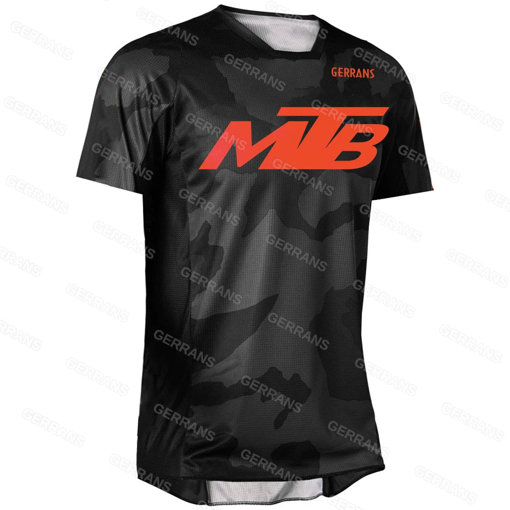 Ggrrans mtb Jerseys Mountain Bike MTB Shirts Offroad  short sleeve Motorcycle Motocross Sportwear Racing Bike Cycling Clothing