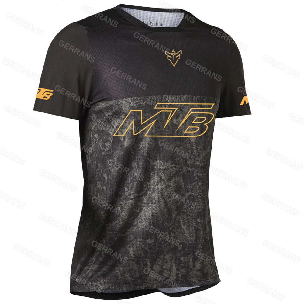 Ggrrans mtb Jerseys Mountain Bike MTB Shirts Offroad  short sleeve Motorcycle Motocross Sportwear Racing Bike Cycling Clothing