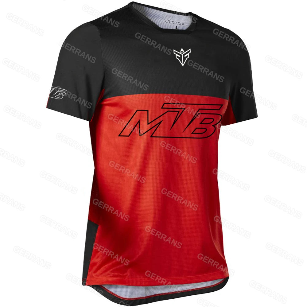Ggrrans mtb Jerseys Mountain Bike MTB Shirts Offroad  short sleeve Motorcycle Motocross Sportwear Racing Bike Cycling Clothing