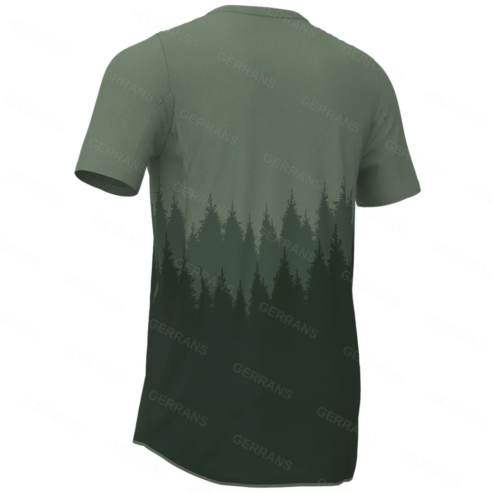 Ggrrans mtb Jerseys Mountain Bike MTB Shirts Offroad  short sleeve Motorcycle Motocross Sportwear Racing Bike Cycling Clothing